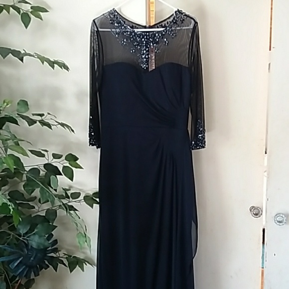 macys size 14 Dresses | Gown Navy Blue 